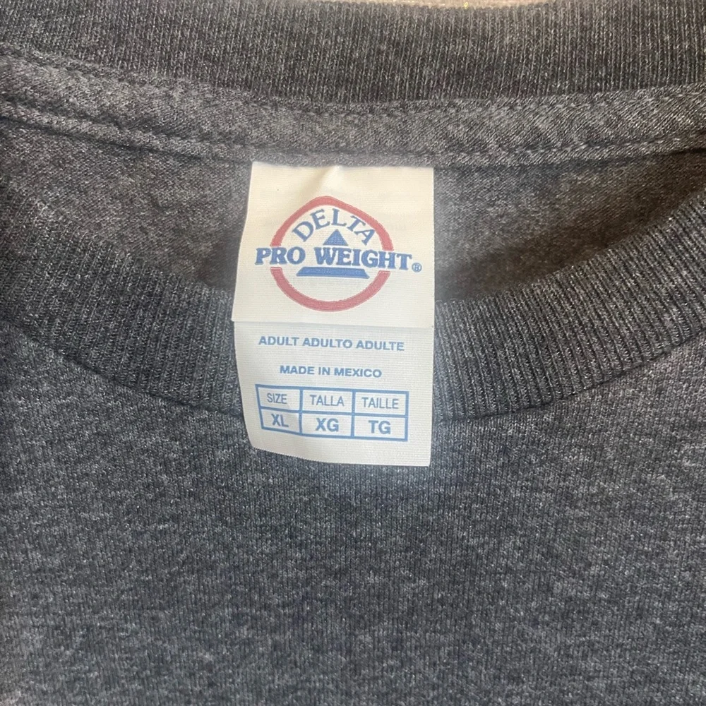 Gray Graphic T-Shirt with Animal Print - Picture 2 of 3